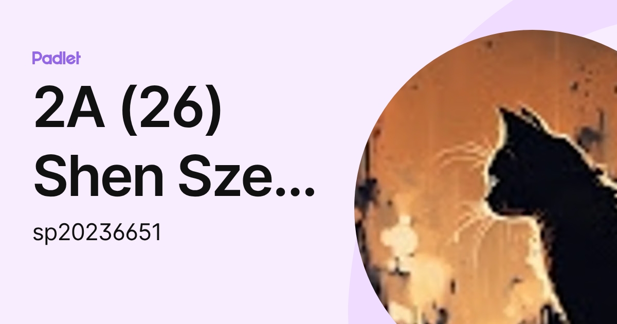 2A (26) Shen Sze Man Spring (sp20236651) profile | Padlet