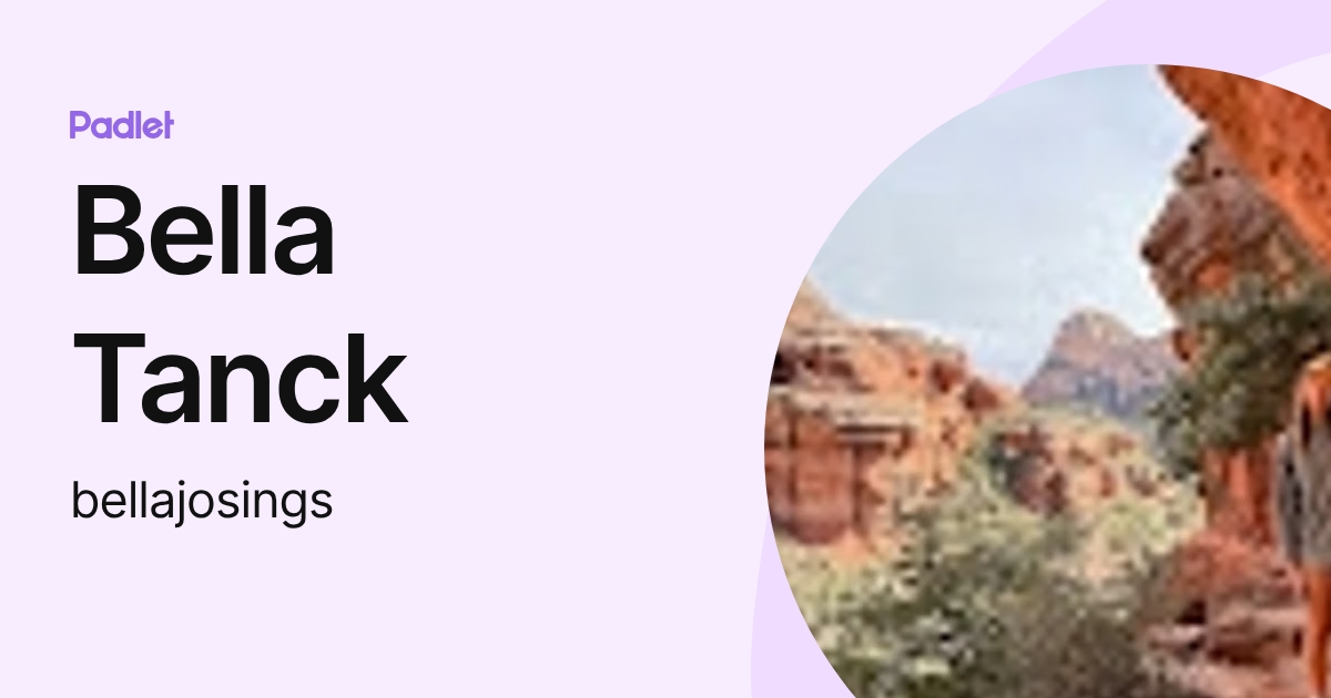 Bella Tanck (bellajosings) profile | Padlet