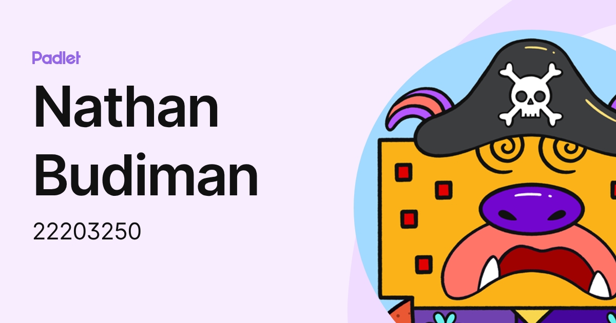Nathan Budiman (22203250) profile | Padlet