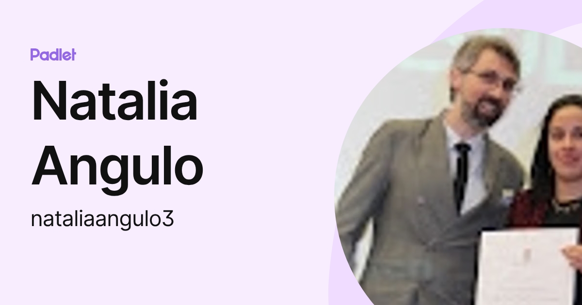 Natalia Angulo (nataliaangulo3) profile | Padlet