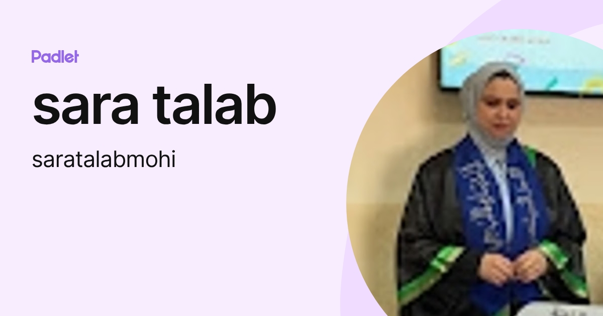 sara talab (saratalabmohi) profile | Padlet