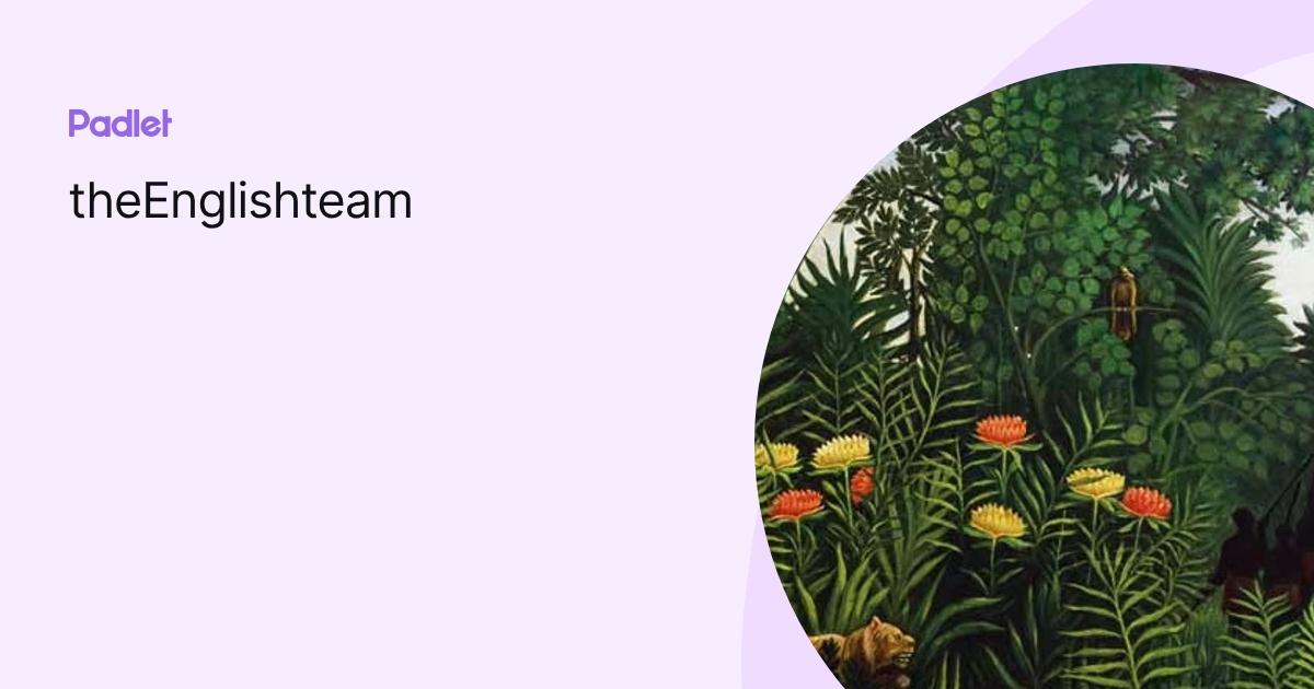 theEnglishteam profile | Padlet