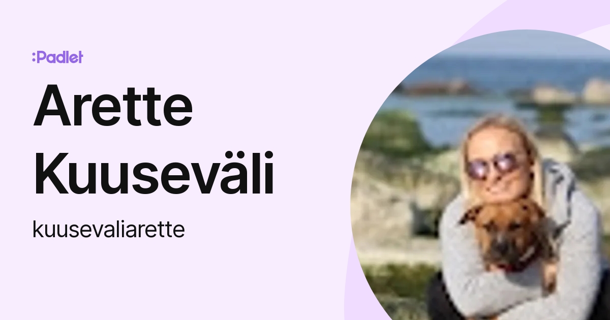 Arette Kuuseväli (kuusevaliarette) profile | Padlet