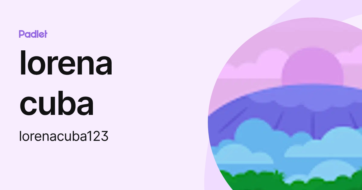 lorena cuba (lorenacuba123) profile | Padlet