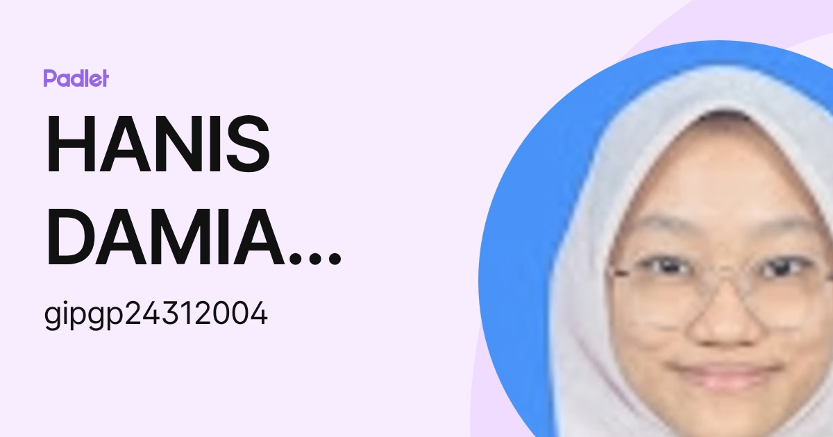 HANIS DAMIA BINTI MUHAMMAD JAIS IPG-Pelajar (gipgp24312004) profile ...