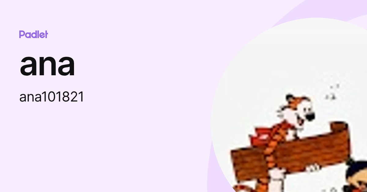ana (ana101821) profile | Padlet