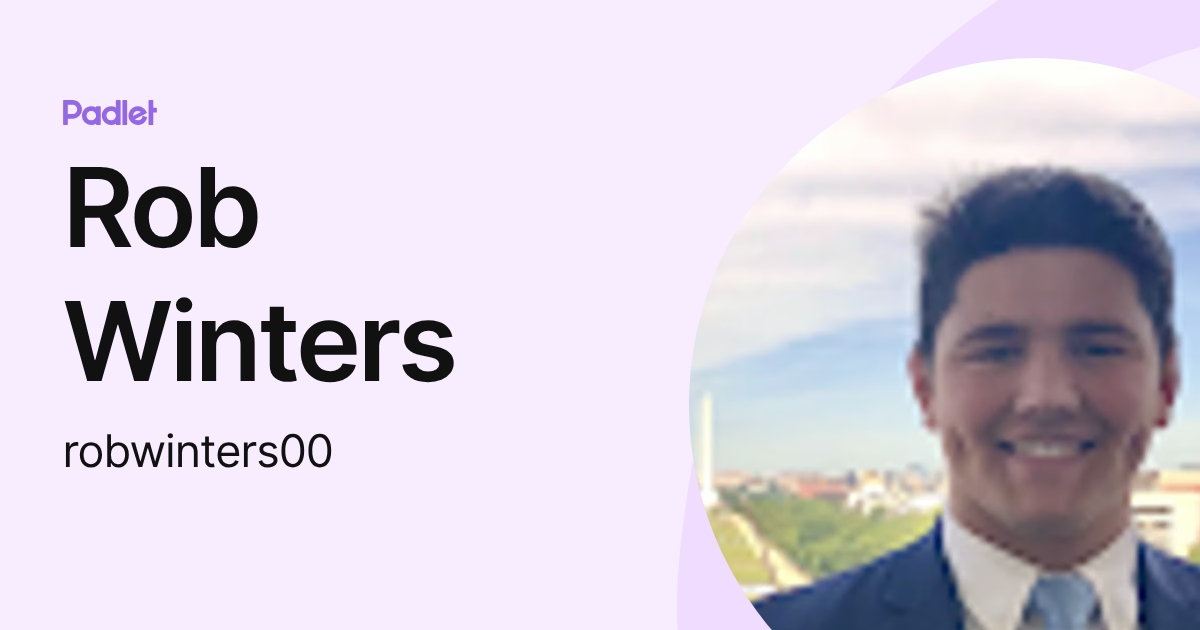 Rob Winters (robwinters00) profile | Padlet