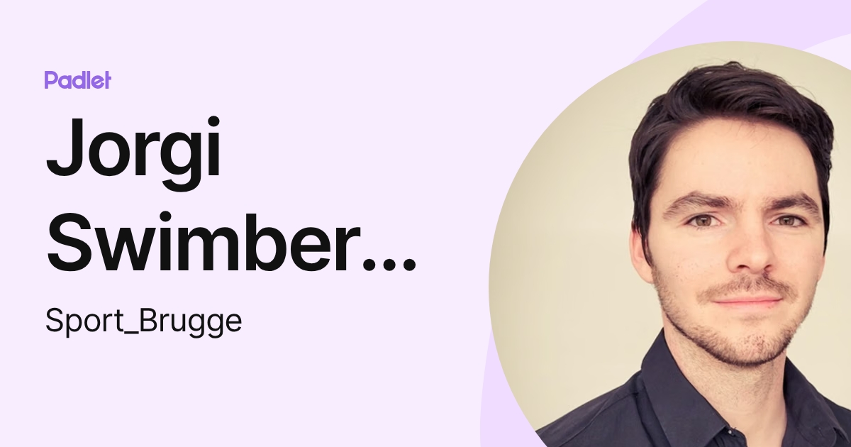 Jorgi Swimberghe (Sport_Brugge) profile | Padlet