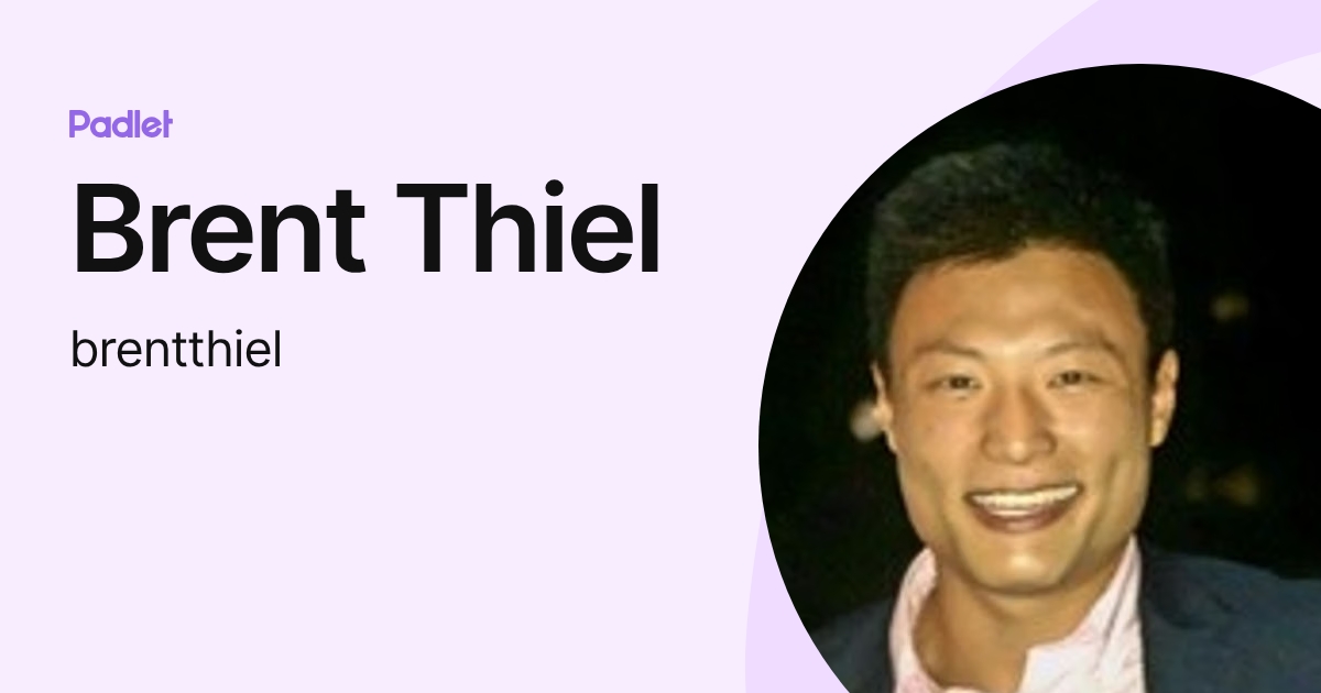 Brent Thiel (brentthiel) profile | Padlet