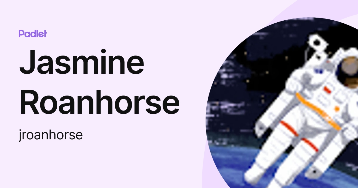 Jasmine Roanhorse (jroanhorse) profile | Padlet