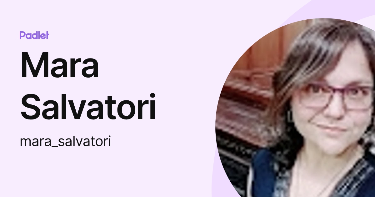 Mara Salvatori (mara_salvatori) profile | Padlet
