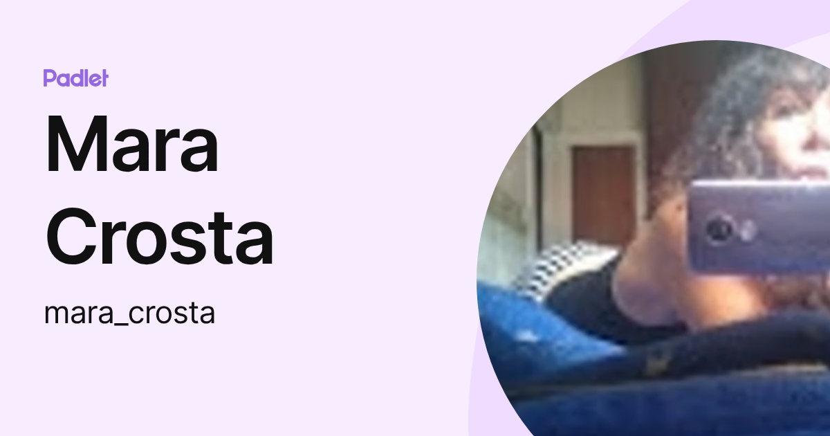 Mara Crosta (mara_crosta) profile | Padlet