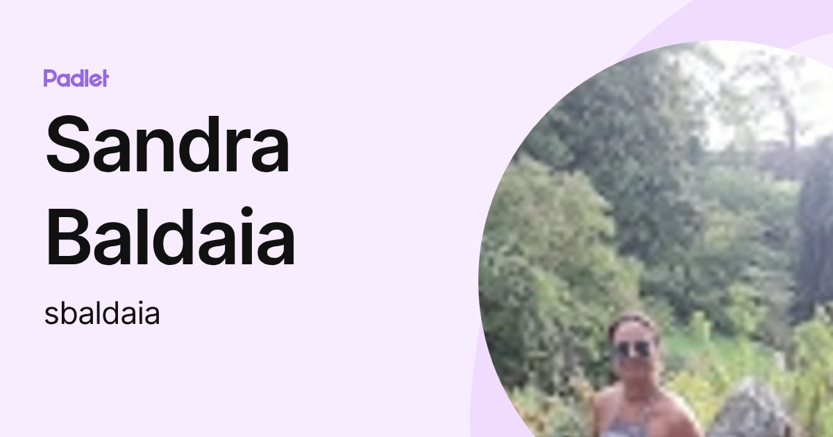 Sandra Baldaia (sbaldaia) profile | Padlet