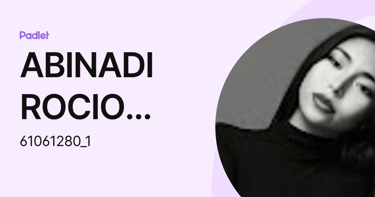 ABINADI ROCIO QUILCA ROMERO (61061280_1) profile | Padlet