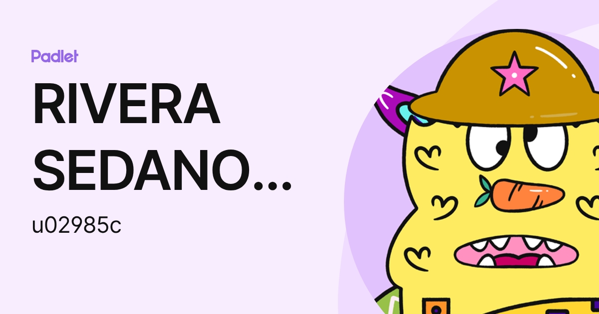 RIVERA SEDANO JIMI ANTONY (u02985c) profile | Padlet