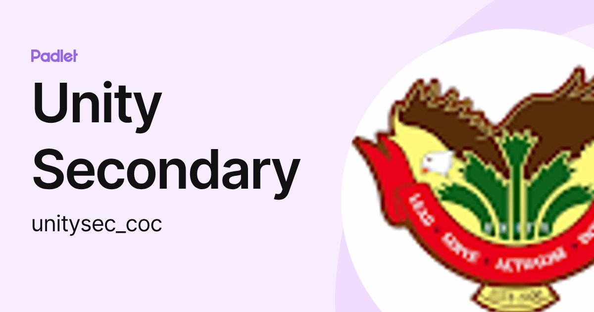 Unity Secondary (unitysec_coc) profile | Padlet