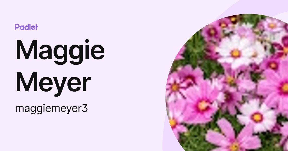 Maggie Meyer (maggiemeyer3) profile | Padlet