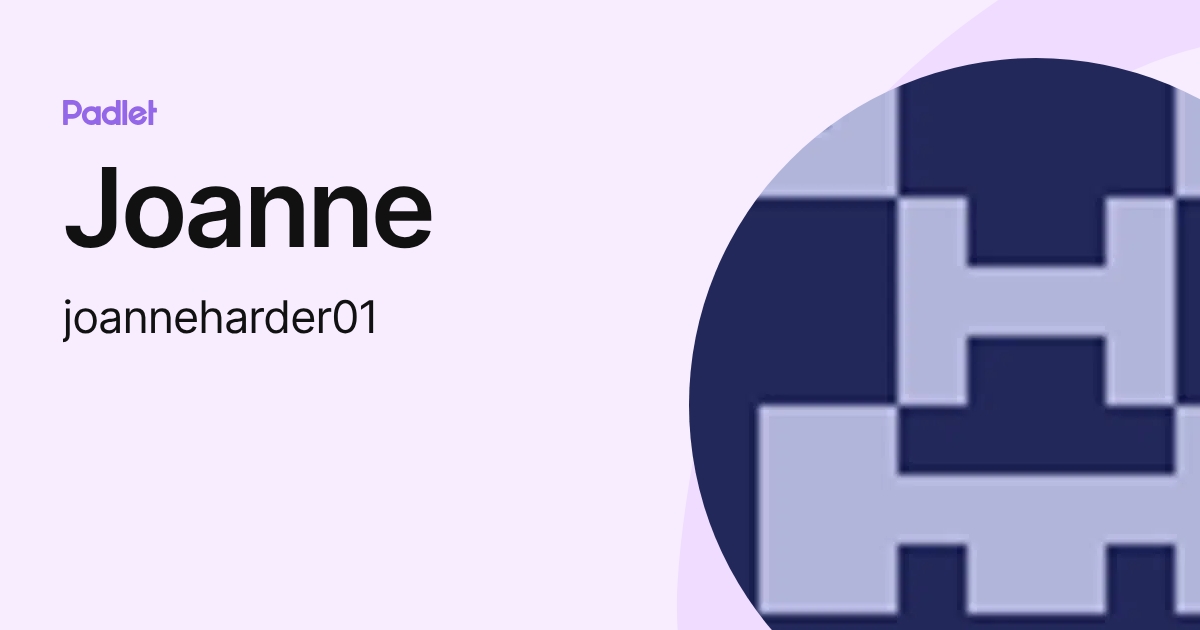 Joanne (joanneharder01) profile | Padlet