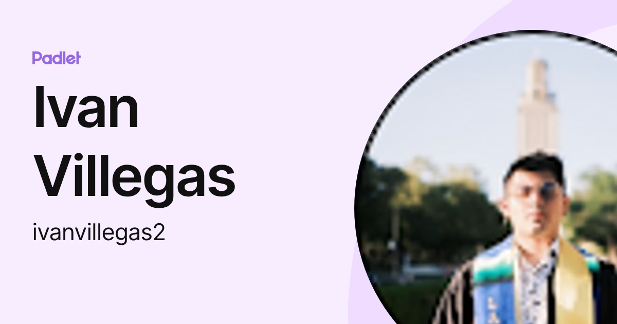 Ivan Villegas (ivanvillegas2) profile | Padlet