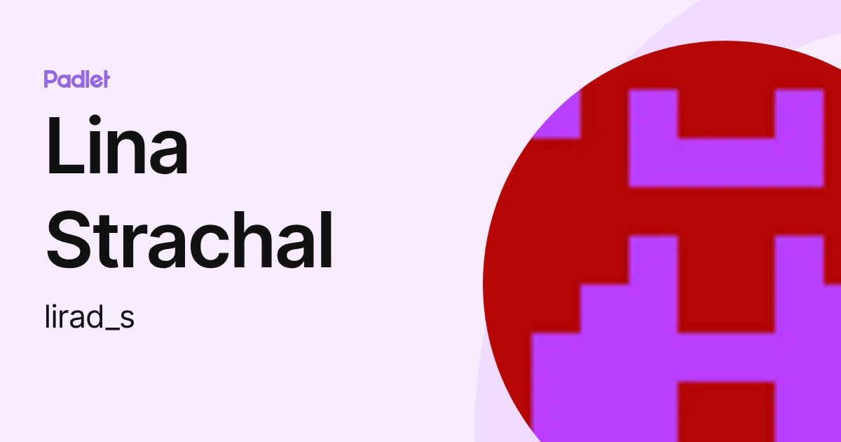 Lina Strachal (lirad_s) profile | Padlet