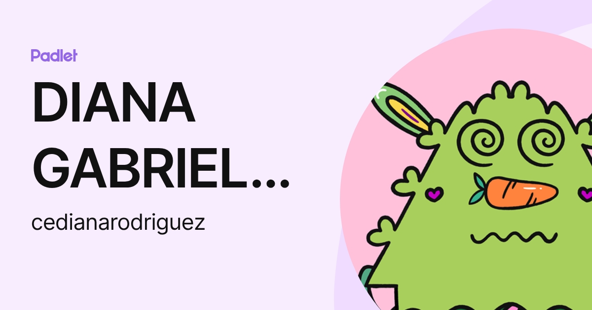 DIANA GABRIELA RODRIGUEZ SAMAYOA (cedianarodriguez) profile | Padlet