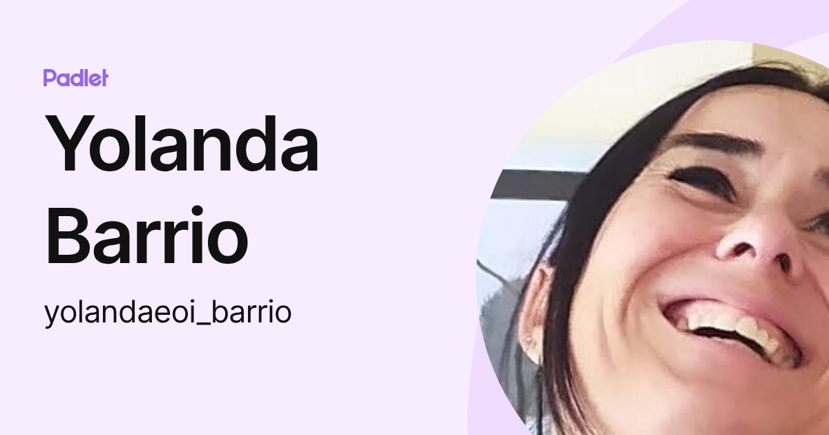 Yolanda Barrio (yolandaeoi_barrio) profile | Padlet