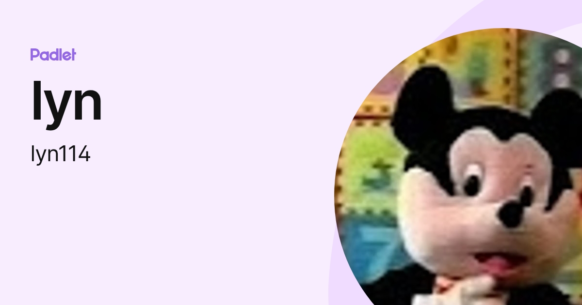 lyn (lyn114) profile | Padlet