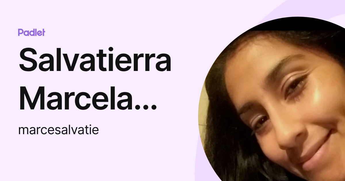 Salvatierra Marcela Romina (marcesalvatie) profile | Padlet