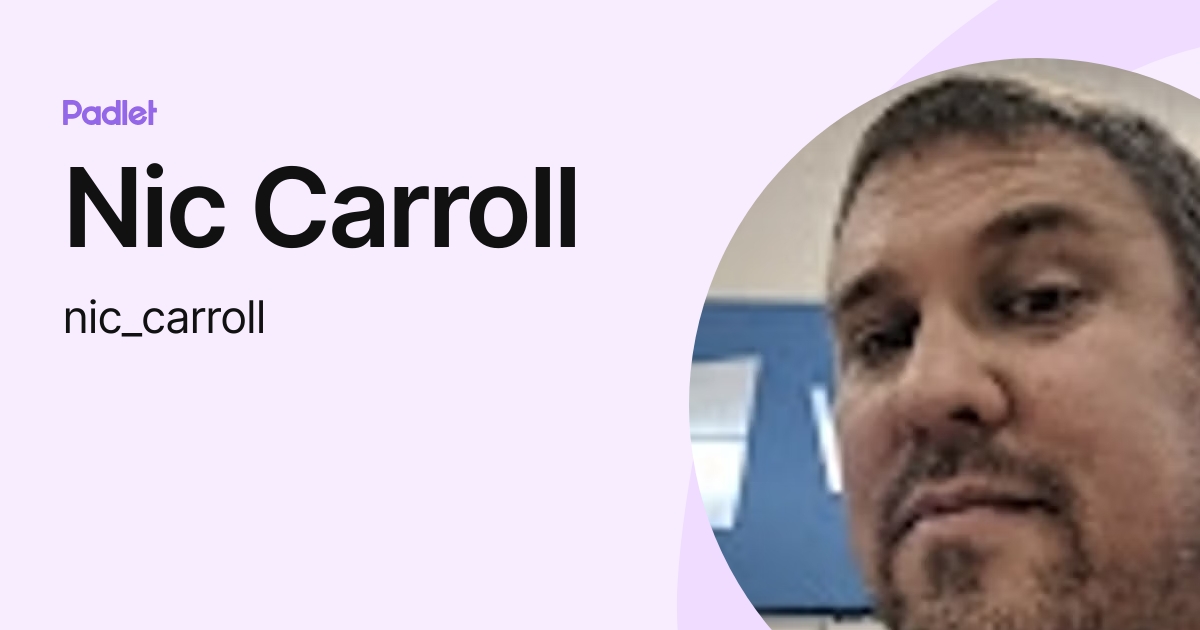 Nic Carroll (nic_carroll) profile | Padlet
