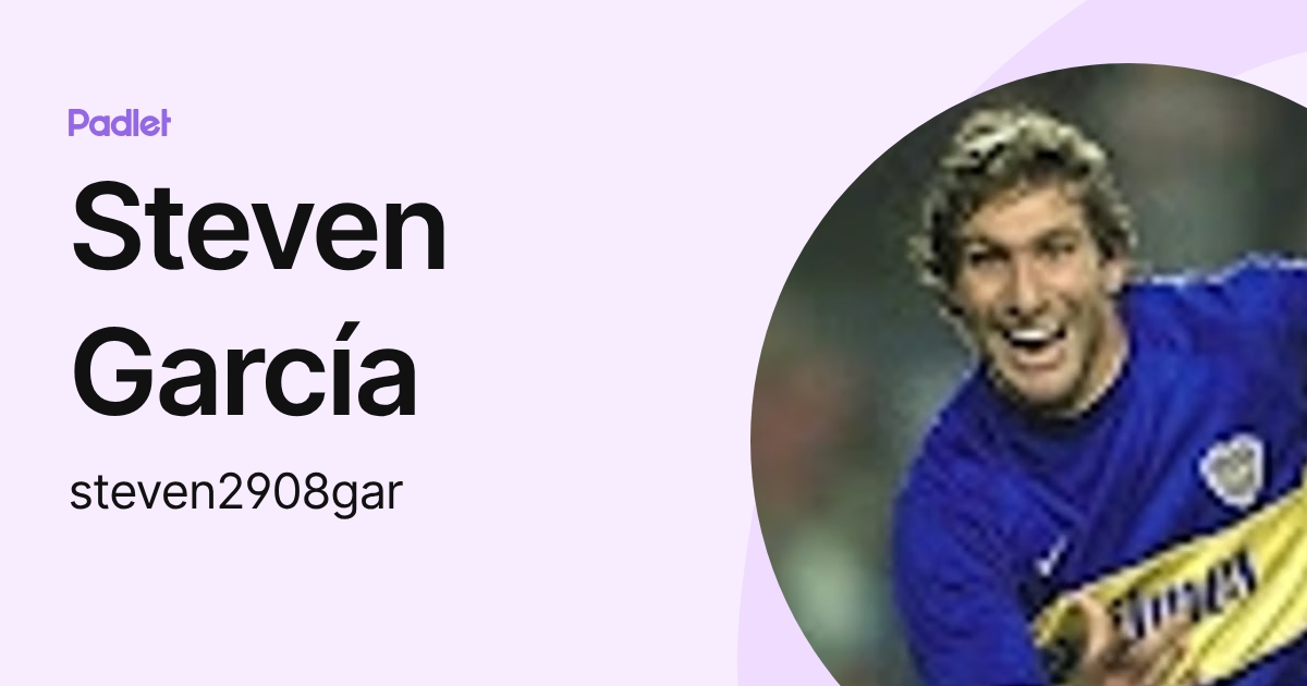 Steven García (steven2908gar) profile | Padlet