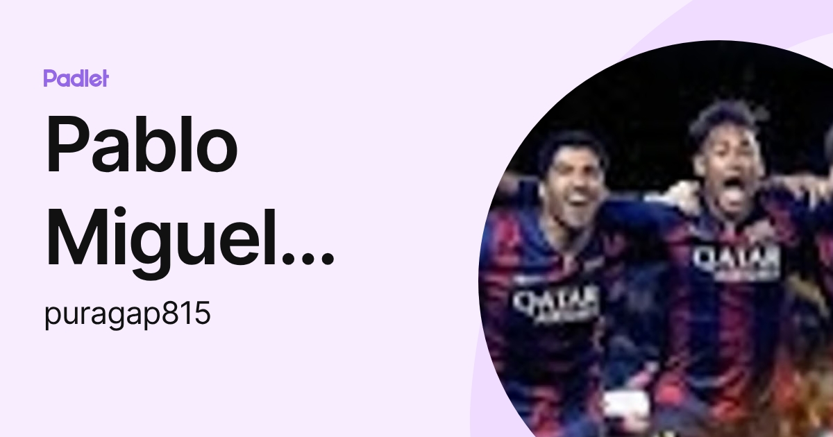 Pablo Miguel Uraga Puga (puragap815) profile | Padlet