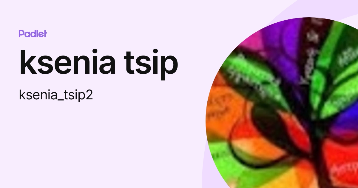 ksenia tsip (ksenia_tsip2) profile | Padlet
