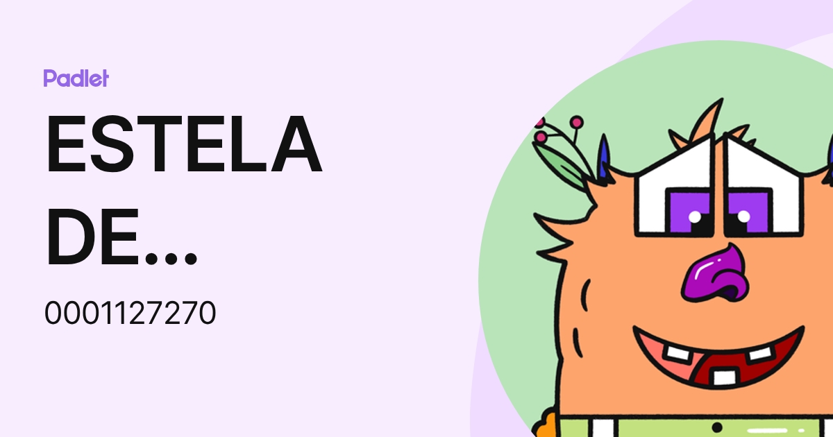 ESTELA DE OLIVEIRA SILVA (0001127270) profile | Padlet