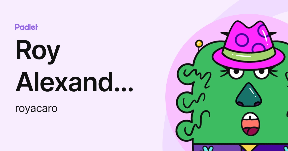 Roy Alexander Acaro Jaramillo (royacaro) profile | Padlet