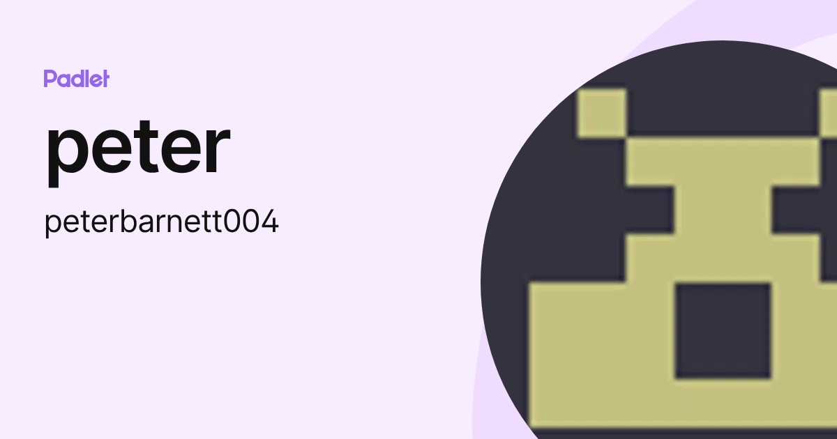 peter (peterbarnett004) profile | Padlet