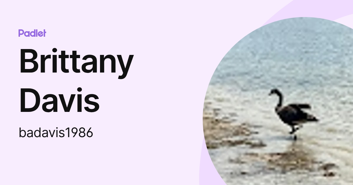 Brittany Davis (badavis1986) profile | Padlet