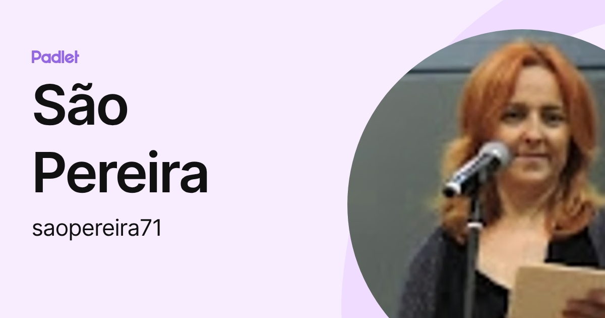São Pereira (saopereira71) profile | Padlet