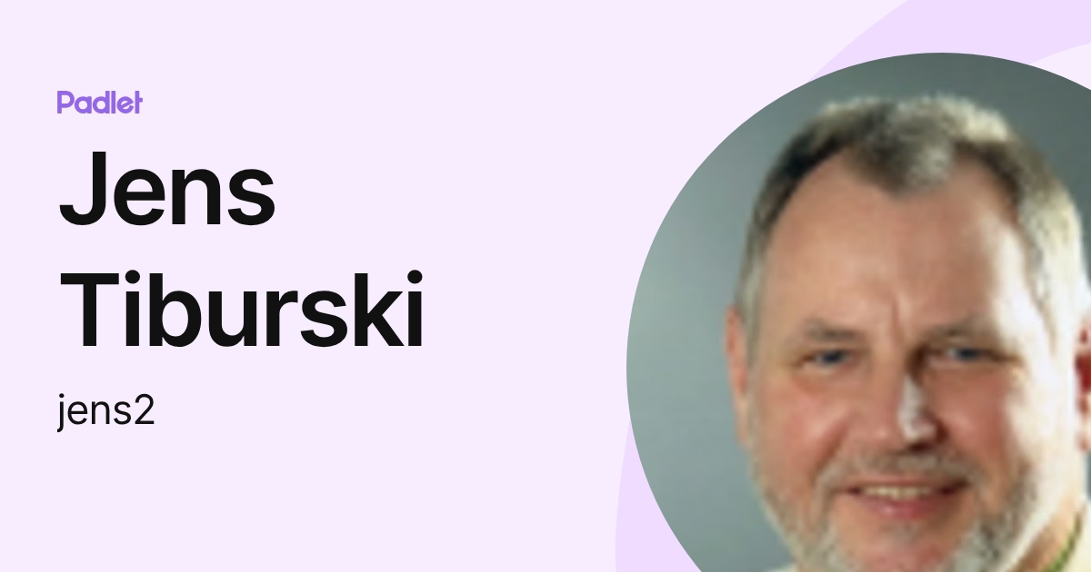 Jens Tiburski (jens2) profile | Padlet