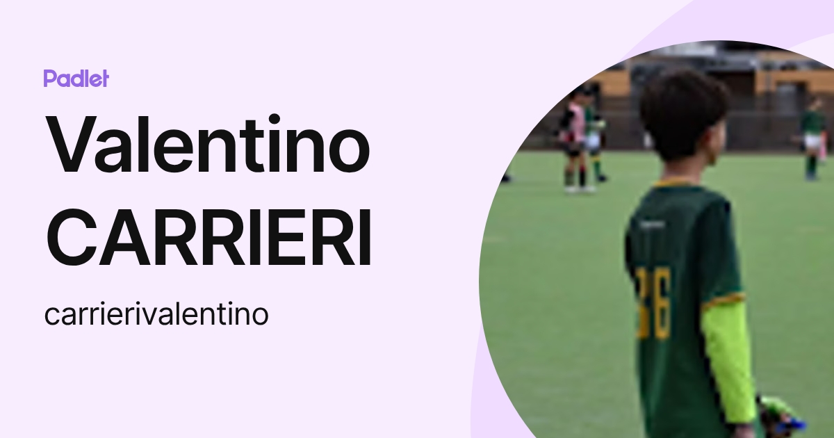 Valentino CARRIERI (carrierivalentino) profile | Padlet