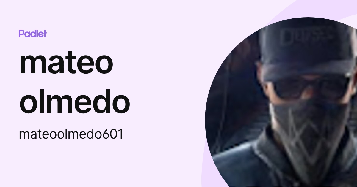 mateo olmedo (mateoolmedo601) profile | Padlet