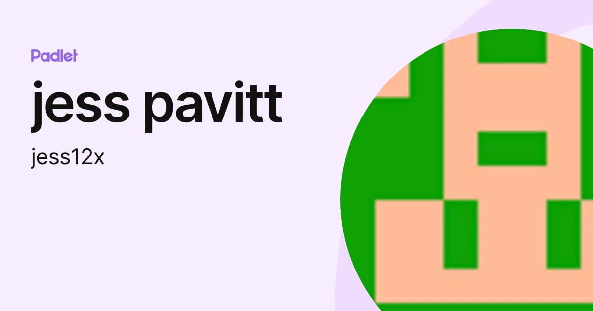 jess pavitt (jess12x) profile | Padlet