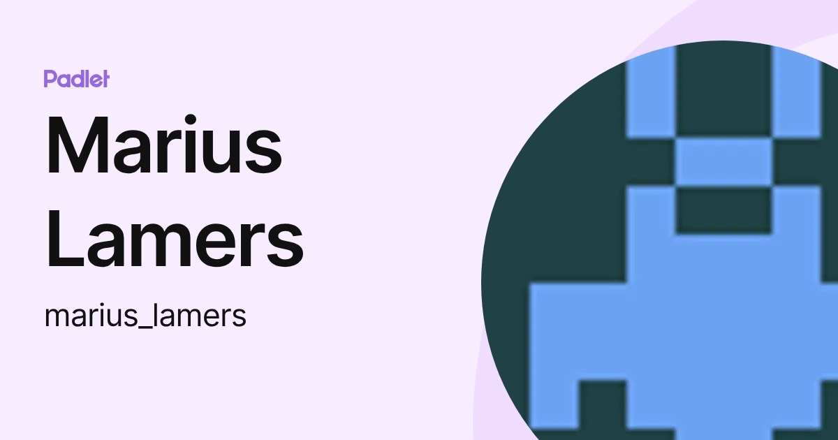 Marius Lamers (marius_lamers) profile | Padlet