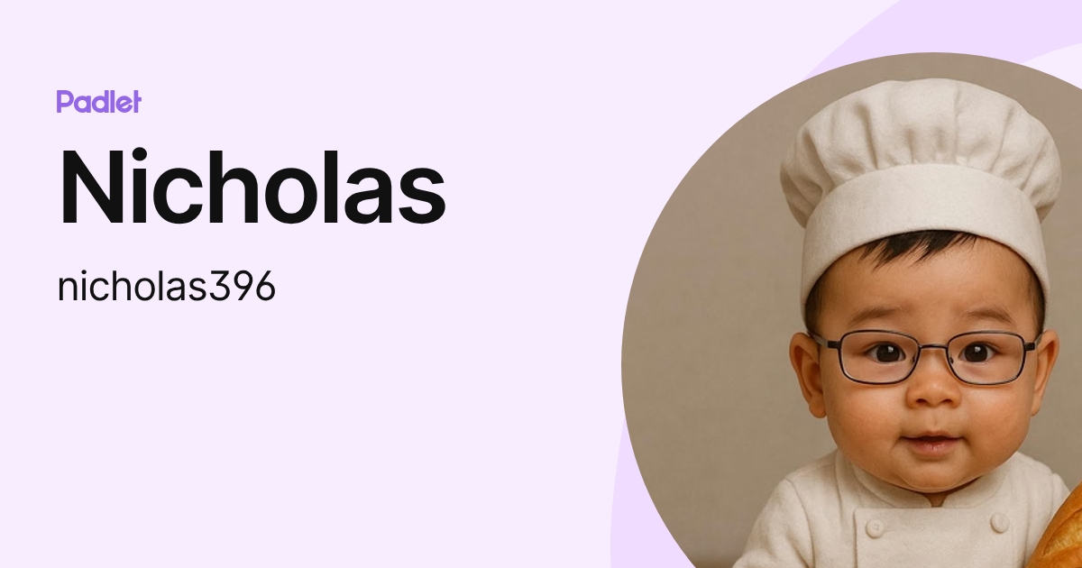 Nicholas (nicholas396) profile | Padlet