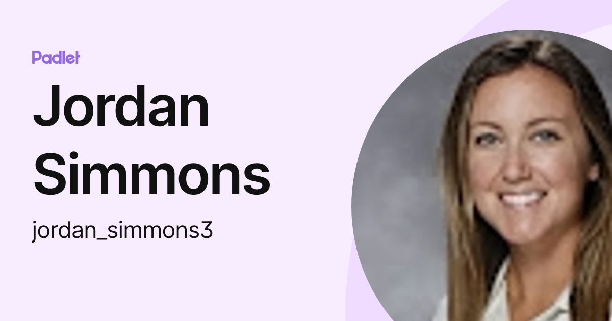 Jordan Simmons (jordan_simmons3) profile | Padlet