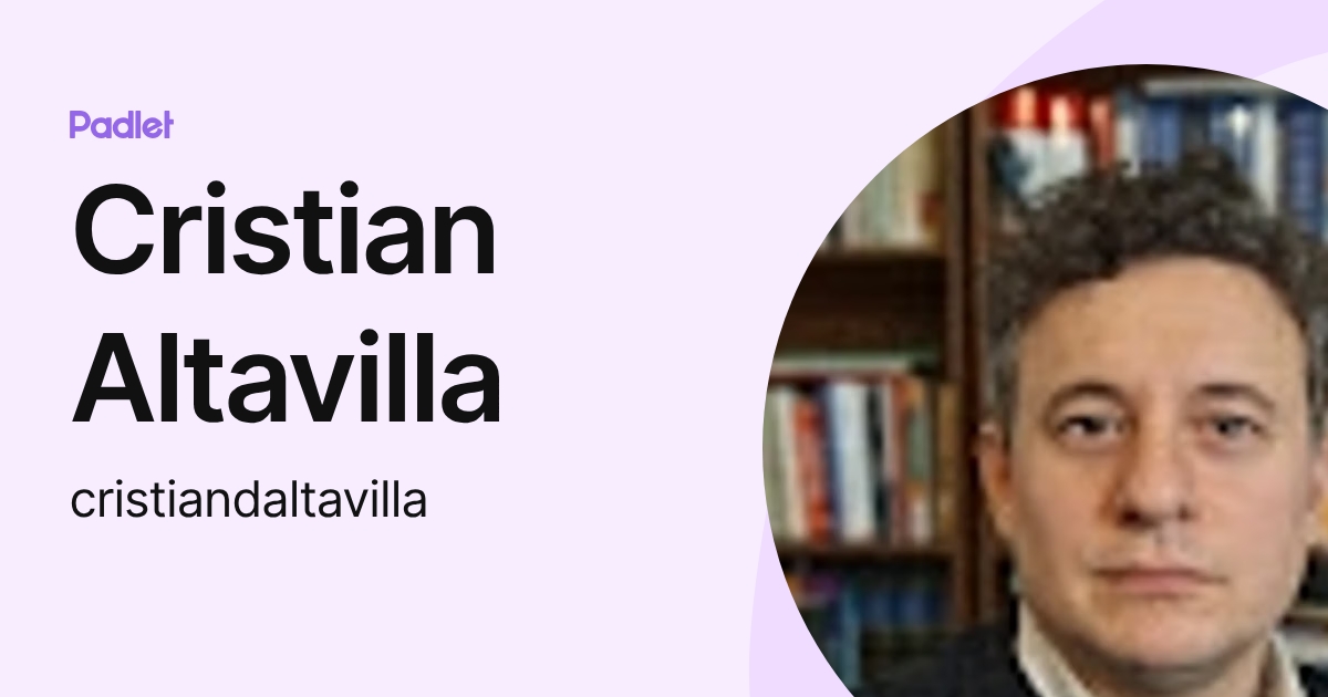 Cristian Altavilla (cristiandaltavilla) profile | Padlet