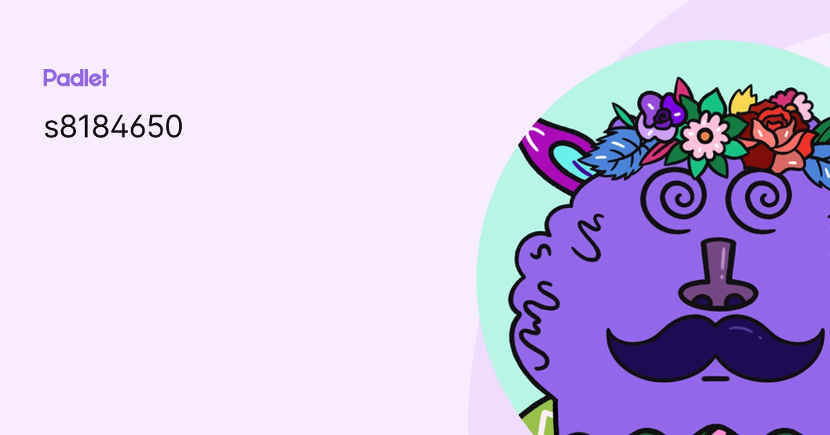 s8184650 profile | Padlet