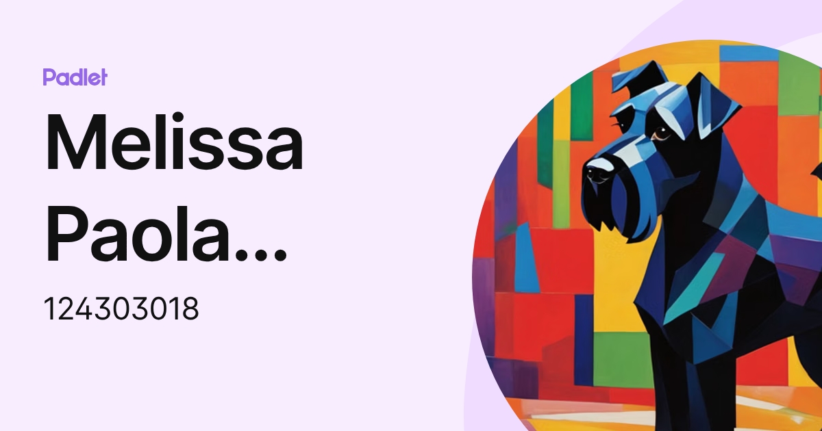 Melissa Paola Molina Martínez (124303018) profile | Padlet