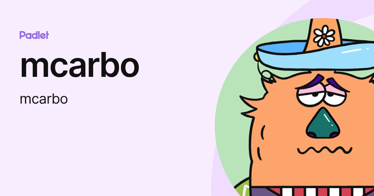 mcarbo (mcarbo) profile | Padlet