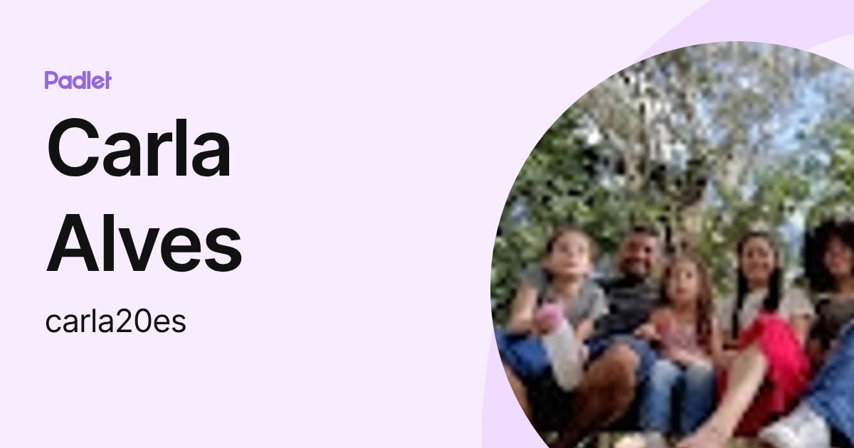 Carla Alves (carla20es) profile | Padlet