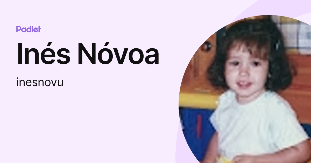 Inés Nóvoa (inesnovu) profile | Padlet